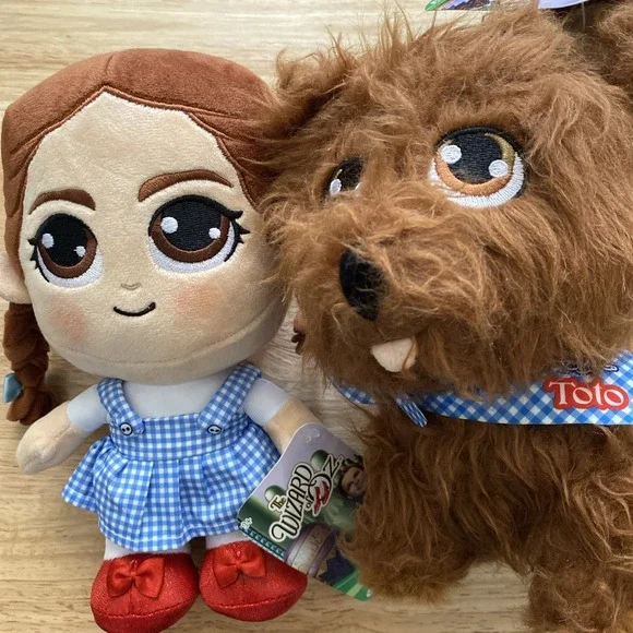 Wizard Of Oz DOROTHY 8" Plush Red Slippers 2025 And TOTO Jazwares NWT Lot Of 2 - Picture 1 of 8